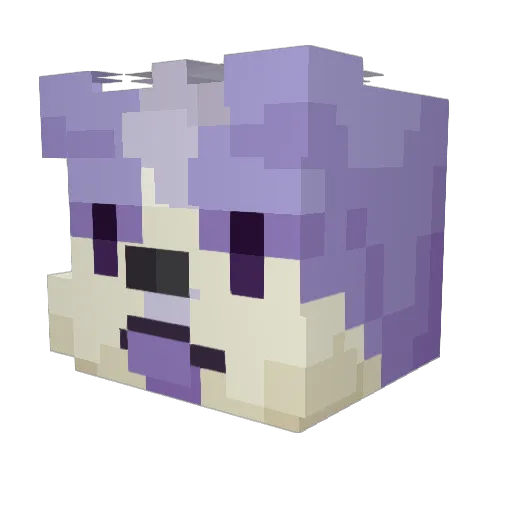 LavishLav Minecraft avatar head, 3D render