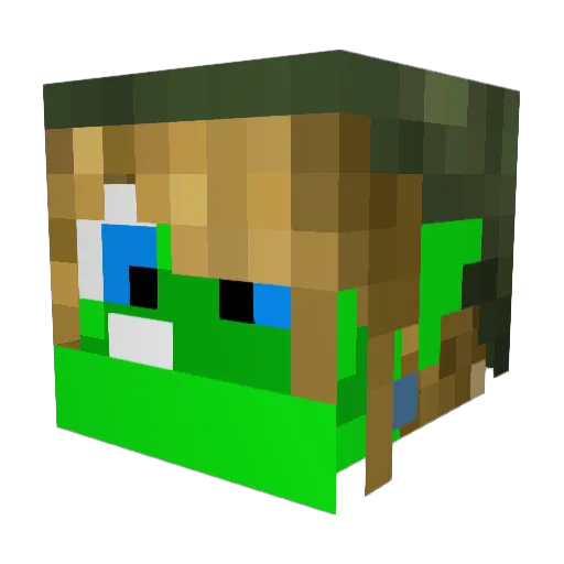 Lavris22 Minecraft avatar head, 3D render