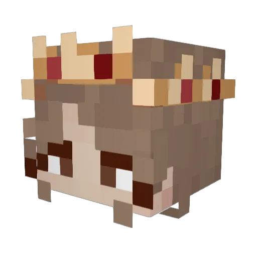 Lavvvvenderrrr Minecraft avatar head, 3D render