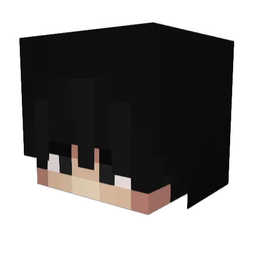 Lavw Minecraft avatar head, 3D render