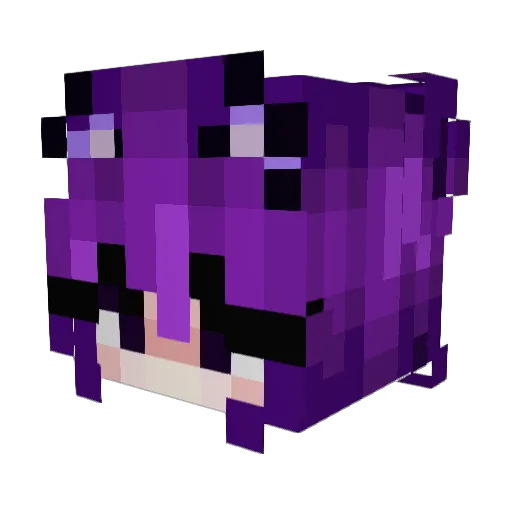 Lavyeris Minecraft avatar head, 3D render