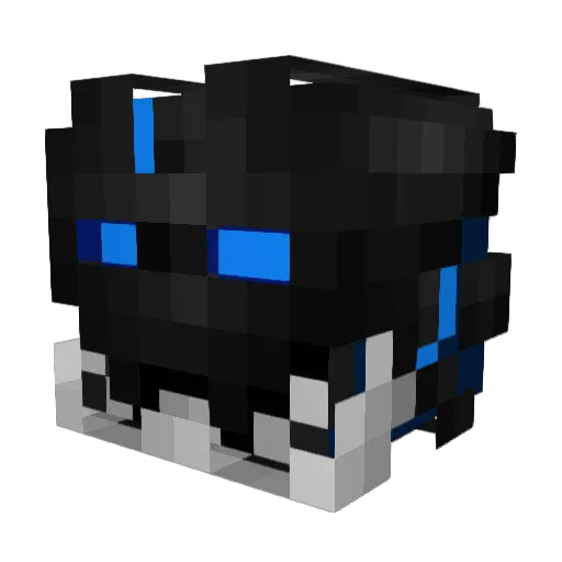 LawDynasty Minecraft avatar head, 3D render