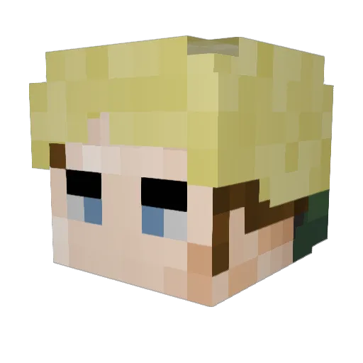 LawEst007 Minecraft avatar head, 3D render