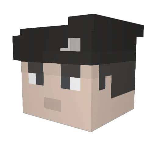 Law_Montgomery Minecraft avatar head, 3D render