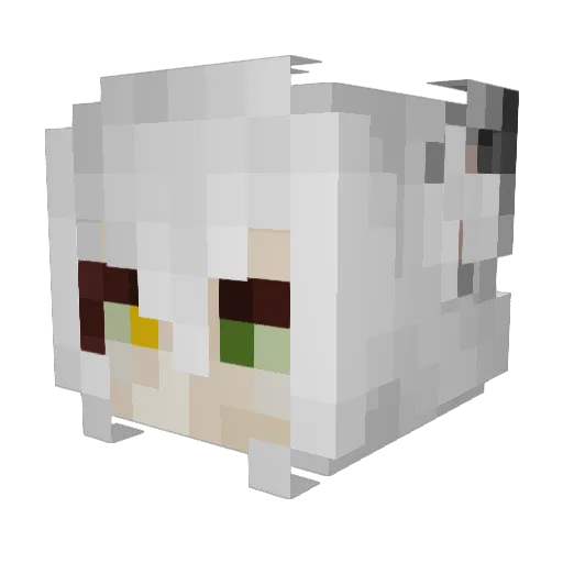 Law_mp3 Minecraft avatar head, 3D render