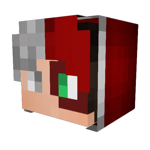 Lawakas Minecraft avatar head, 3D render