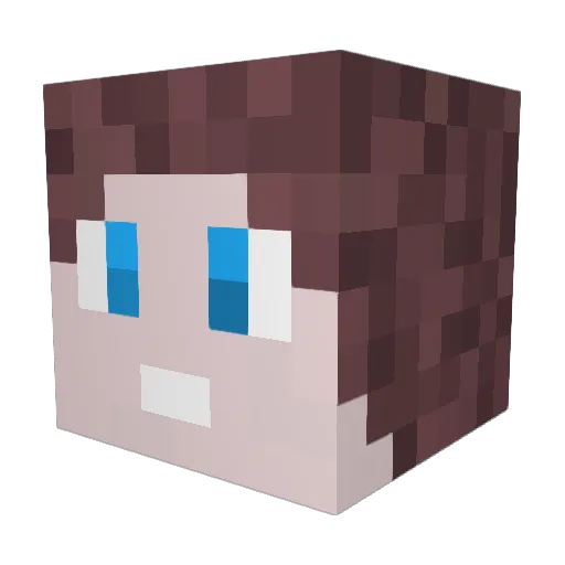Lawalessi Minecraft avatar head, 3D render