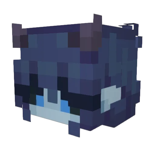 Lawaski Minecraft avatar head, 3D render