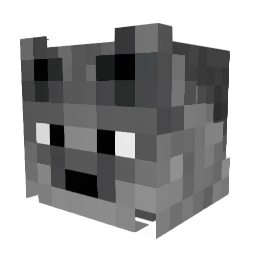 Laway_Mr Minecraft avatar head, 3D render
