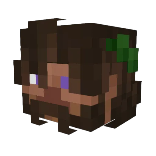 LawfulRaptor464 Minecraft avatar head, 3D render