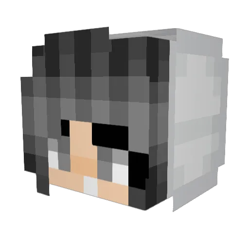 Lawide Minecraft avatar head, 3D render