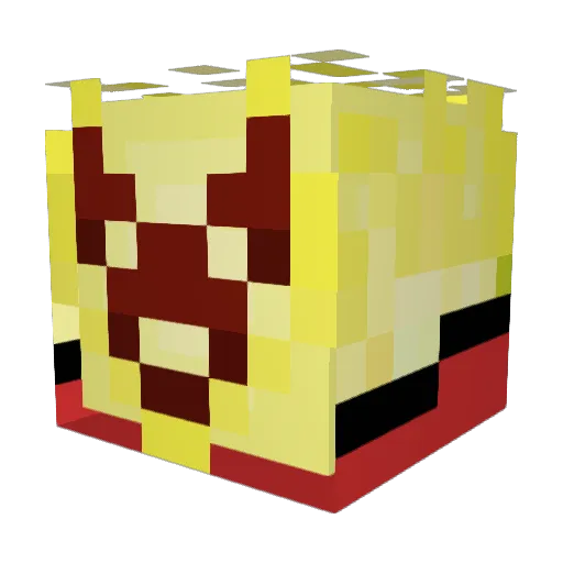 LawietXD Minecraft avatar head, 3D render