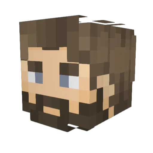 LawlessLLC Minecraft avatar head, 3D render