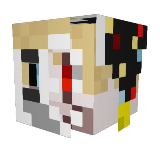 LawlessSoldier Minecraft avatar head, 3D render