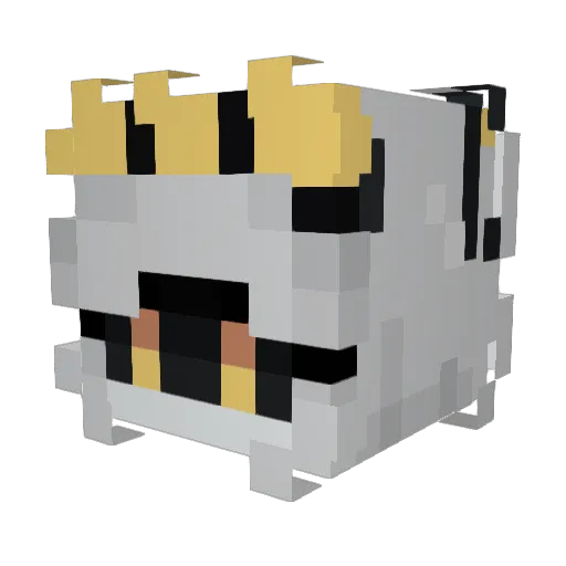 LawlessSphinx98 Minecraft avatar head, 3D render