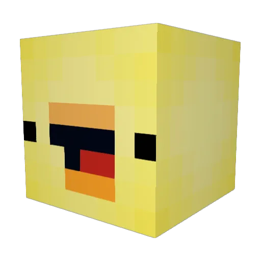 LawnManPro Minecraft avatar head, 3D render