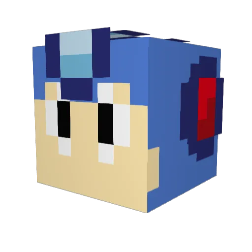 Lawncelot Minecraft avatar head, 3D render