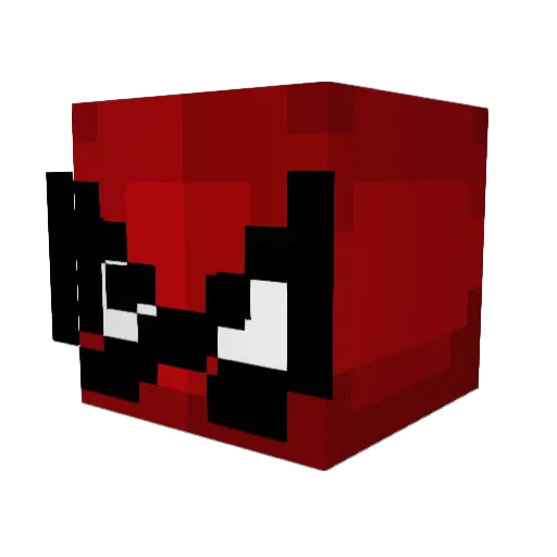 Lawnmower10 Minecraft avatar head, 3D render