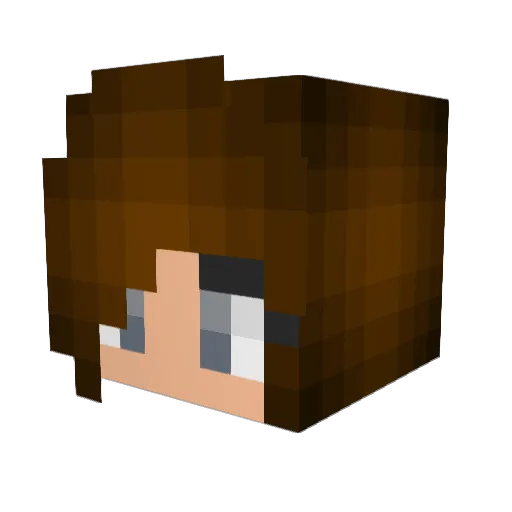 LawofLight Minecraft avatar head, 3D render