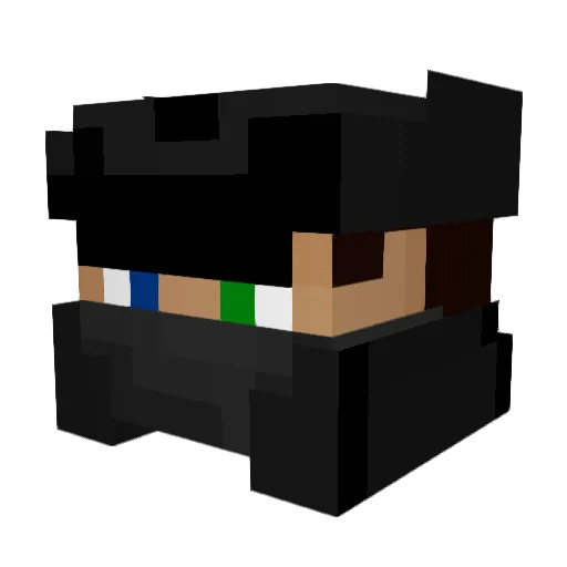 Lawree Minecraft avatar head, 3D render