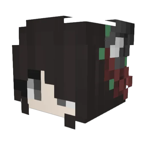 Lawreenieh Minecraft avatar head, 3D render