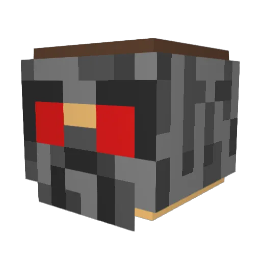 Lawrense Minecraft avatar head, 3D render