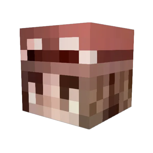 Lawseb Minecraft avatar head, 3D render