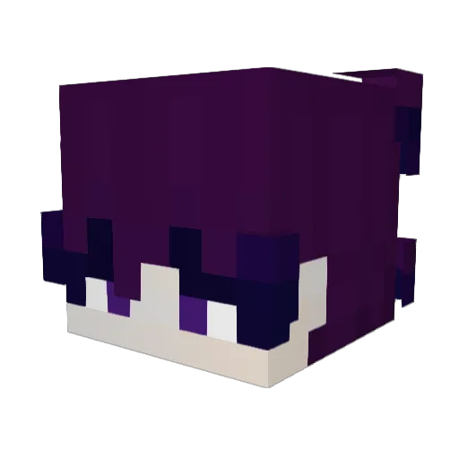 Lawzinh Minecraft avatar head, 3D render