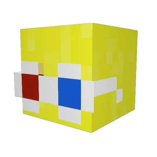 LaxMonkey22 Minecraft avatar head, 3D render