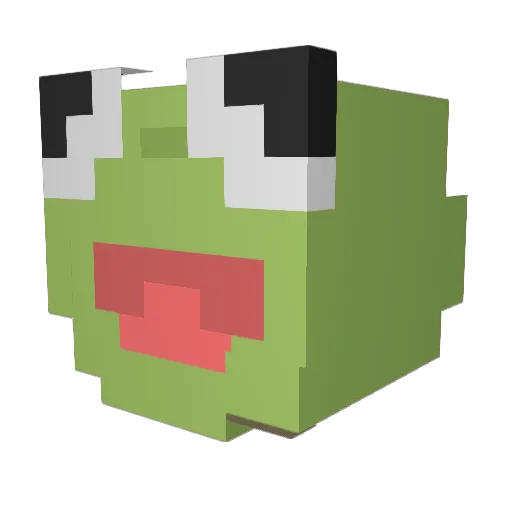 LaxeRull Minecraft avatar head, 3D render
