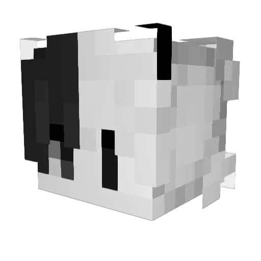 Laxebob Minecraft avatar head, 3D render