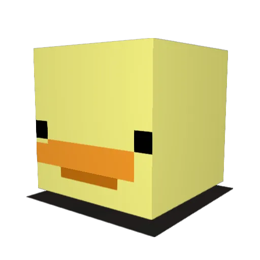 LaxelTheSnaxel Minecraft avatar head, 3D render