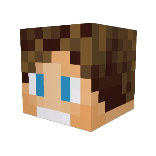 Laxer36 Minecraft avatar head, 3D render