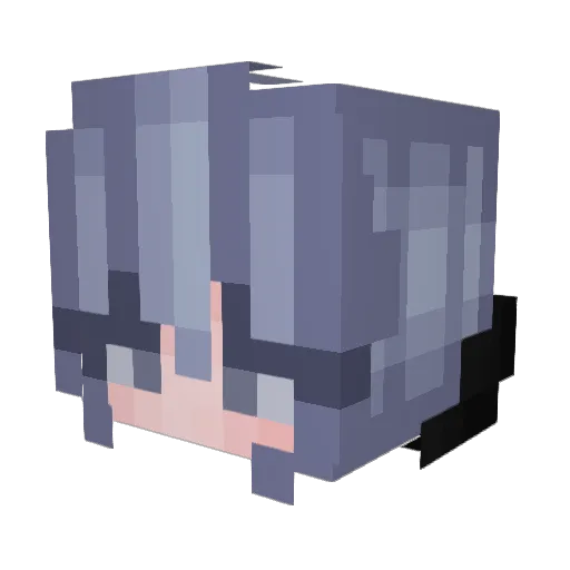 Laxiera Minecraft avatar head, 3D render
