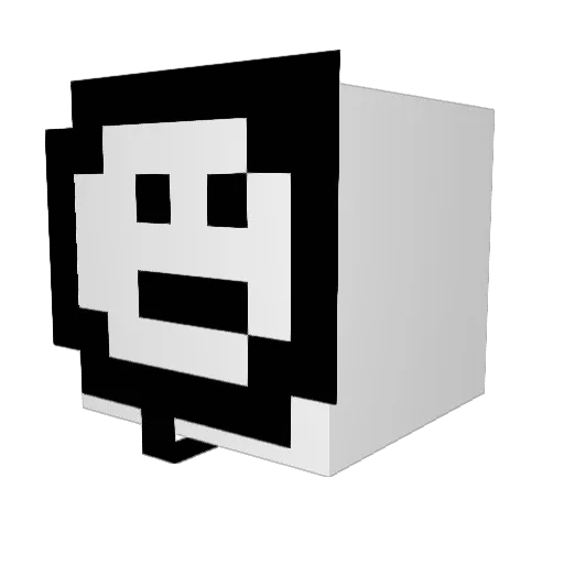 Laxis1677 Minecraft avatar head, 3D render