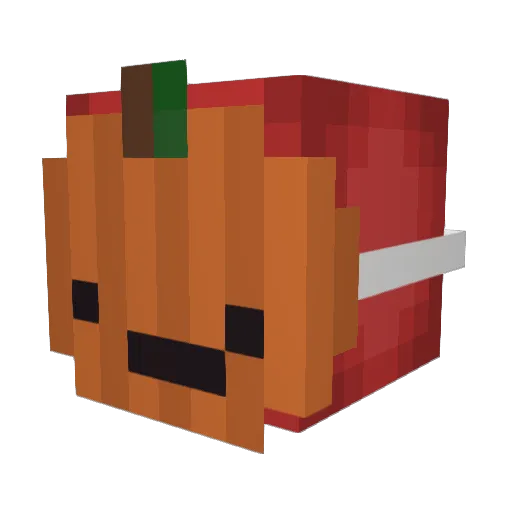 Laxtra Minecraft avatar head, 3D render