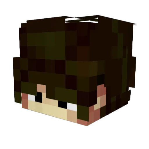 Lay0T_ Minecraft avatar head, 3D render