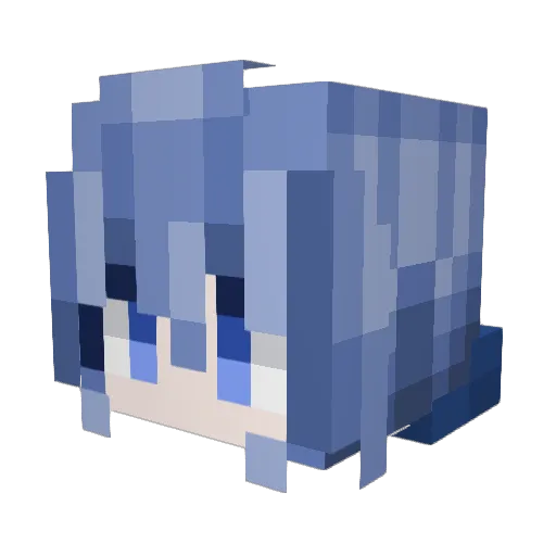Lay8023 Minecraft avatar head, 3D render