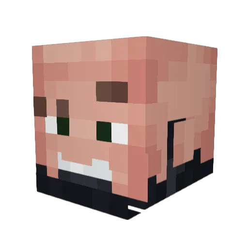 LayBren_ Minecraft avatar head, 3D render