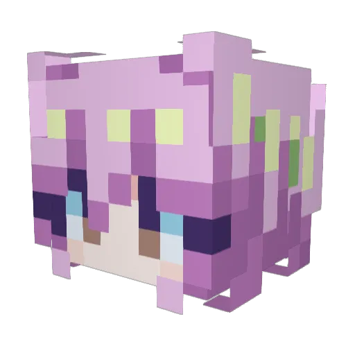 LayItou Minecraft avatar head, 3D render