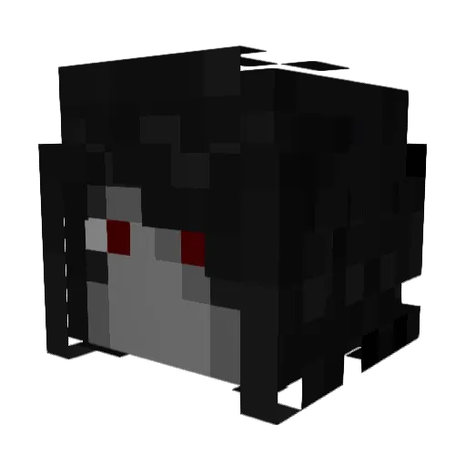 LayMi1 Minecraft avatar head, 3D render