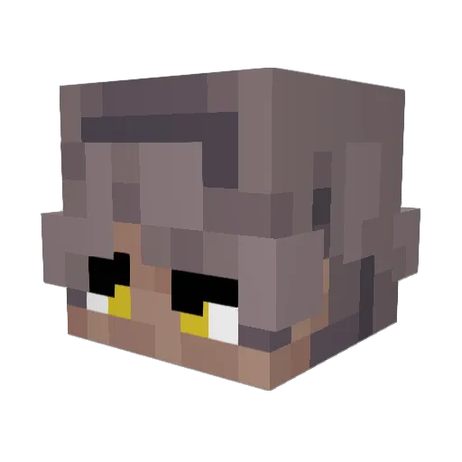 LayRG101 Minecraft avatar head, 3D render