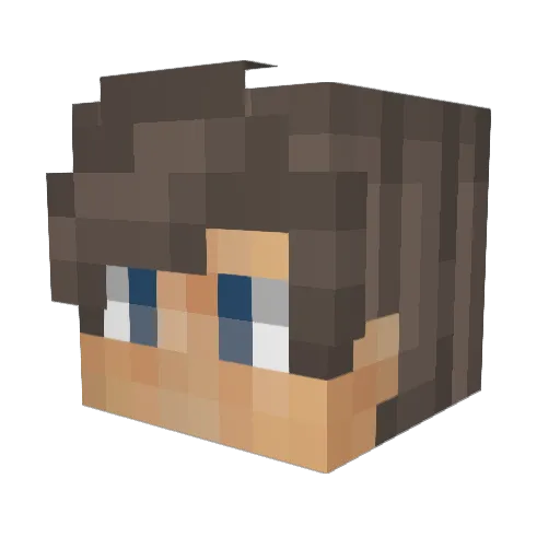 LayZen__ Minecraft avatar head, 3D render