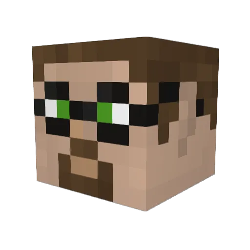 Lay_pRo Minecraft avatar head, 3D render