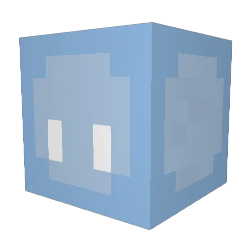 Layaan Minecraft avatar head, 3D render