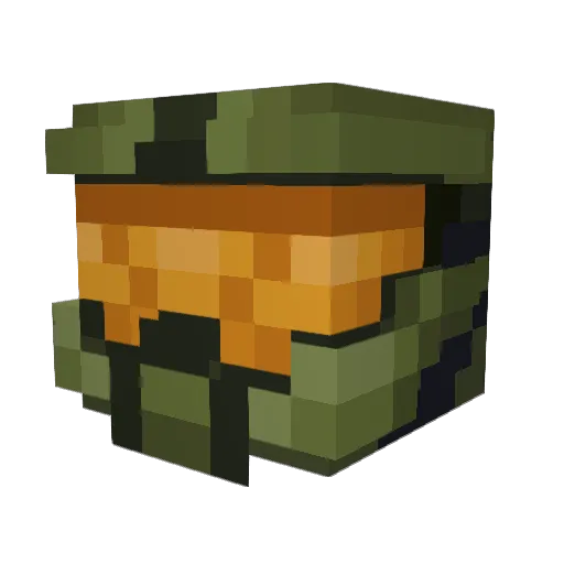Laydian Minecraft avatar head, 3D render