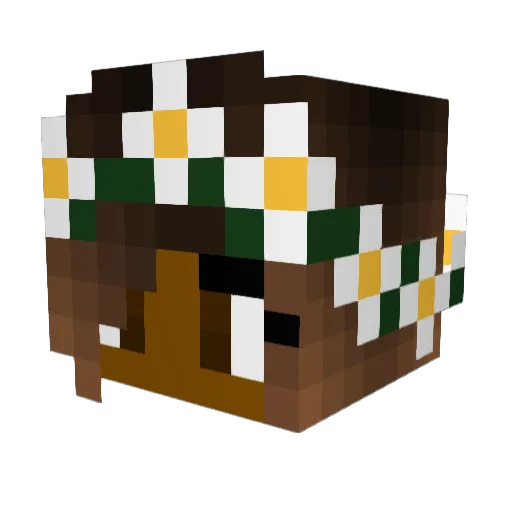 LayjahLovely Minecraft avatar head, 3D render