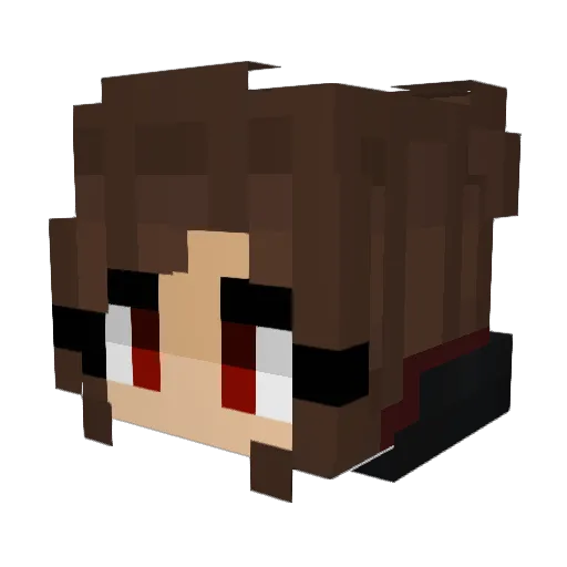 Laylah Minecraft avatar head, 3D render