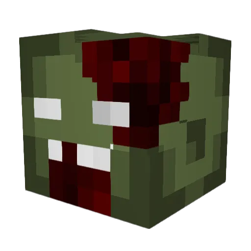 LayneB124 Minecraft avatar head, 3D render