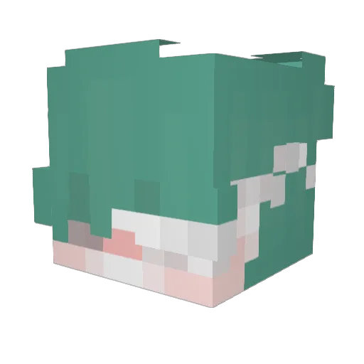 Layneks Minecraft avatar head, 3D render